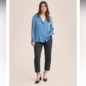Mango Satin finish flowy shirt